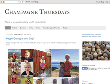 Tablet Screenshot of champagnethursdays.com